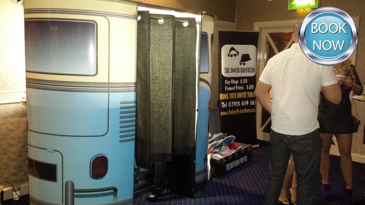 vw camper van photo booth birthday hire